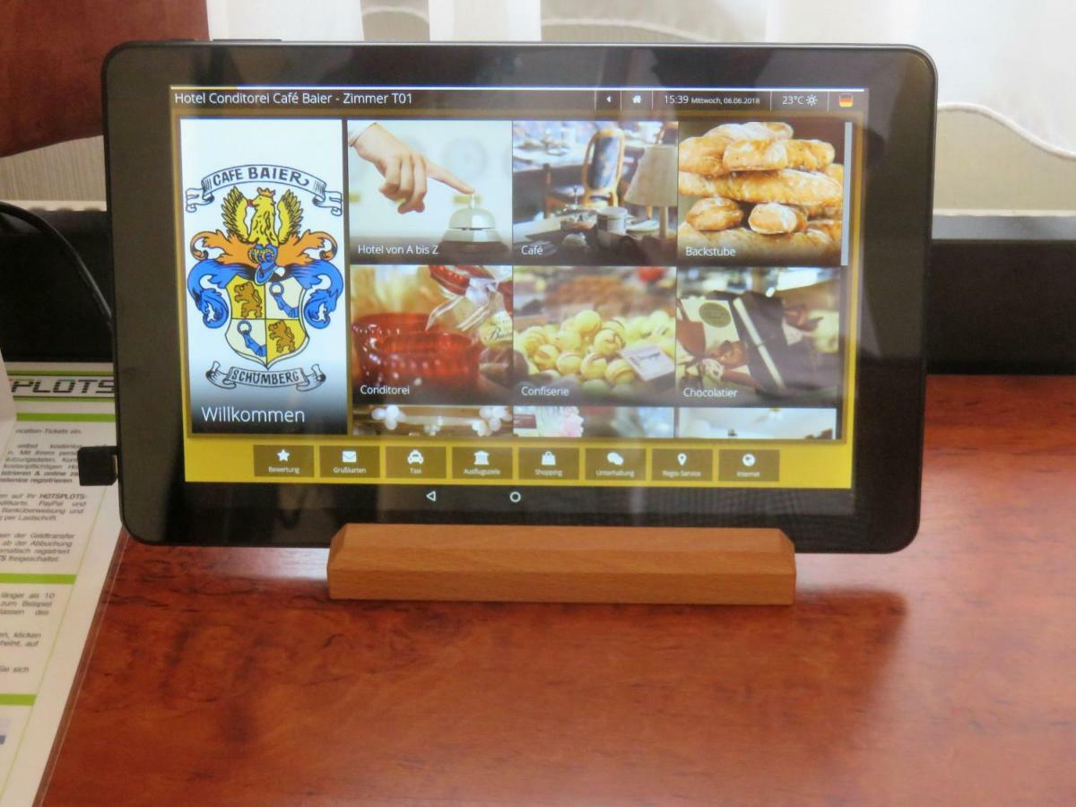 Hotel Conditorei Cafe Baier Schoemberg  エクステリア 写真